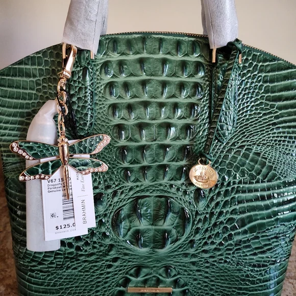 Brahmin Parakeet Melbourne - Large Duxbury, Dragonfly Tassel, Ady, Britt NWT - Picture 2 of 9